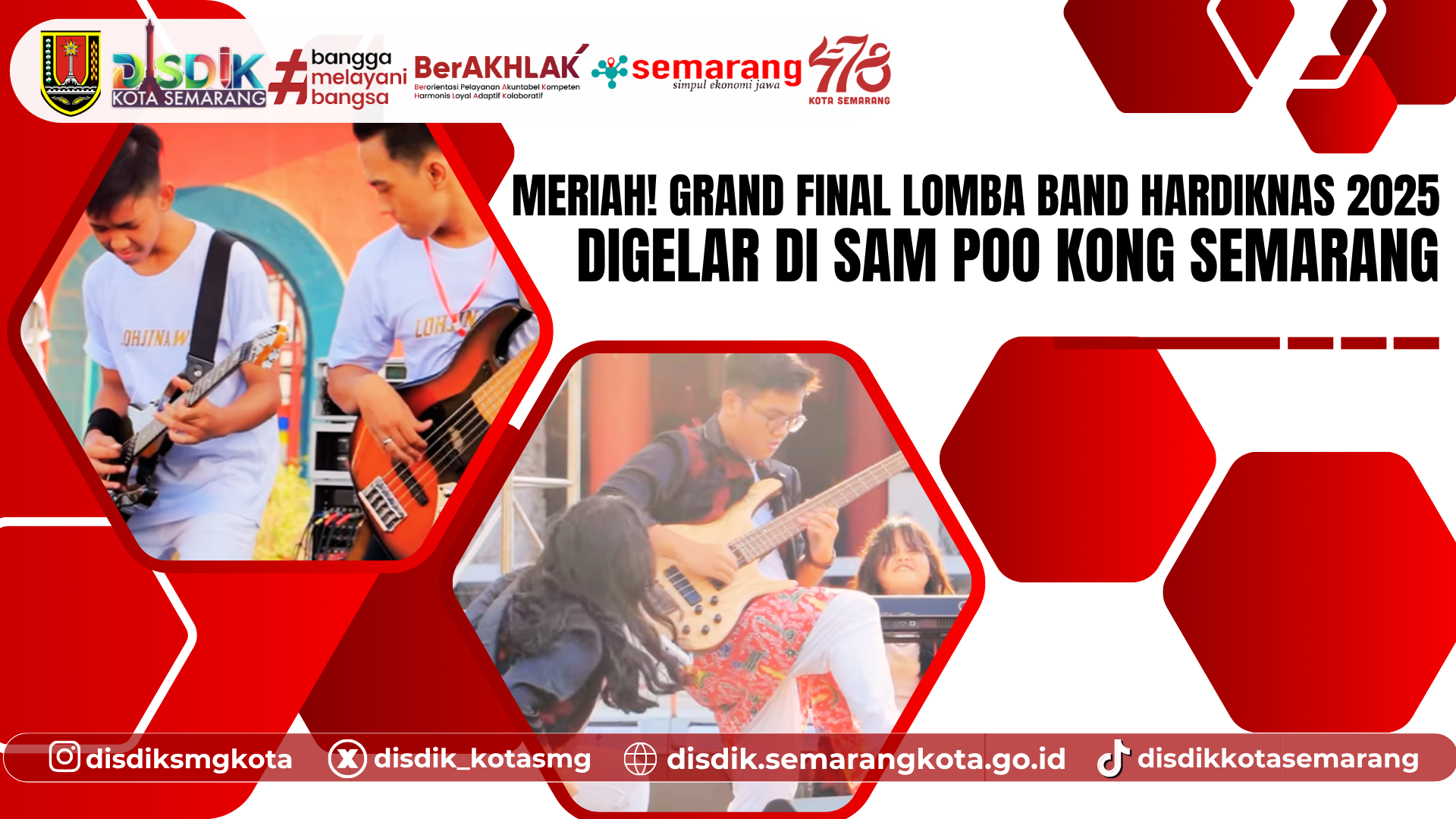 Meriah! Grand Final Lomba Band Hardiknas 2025 Digelar di Sam Poo Kong Semarang